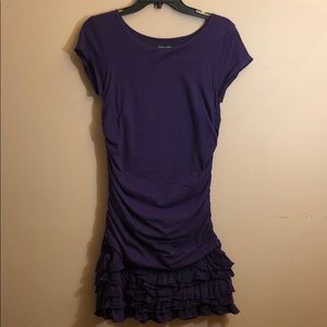Ruched purple Ralph Lauren dress